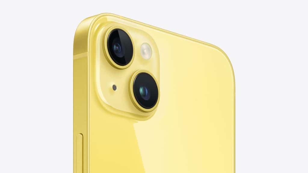 Civciv sarısı iPhone 14