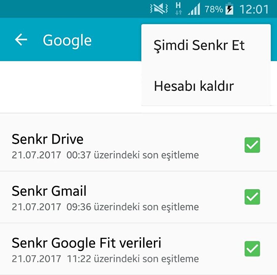Android Telefondan Google Hesap Silme